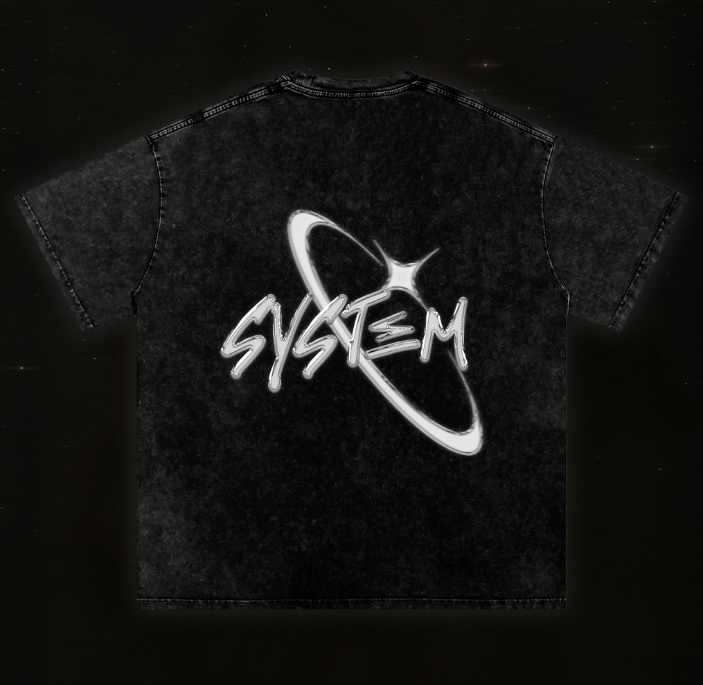 SYSTEM Cosmos Acid Wash Tee