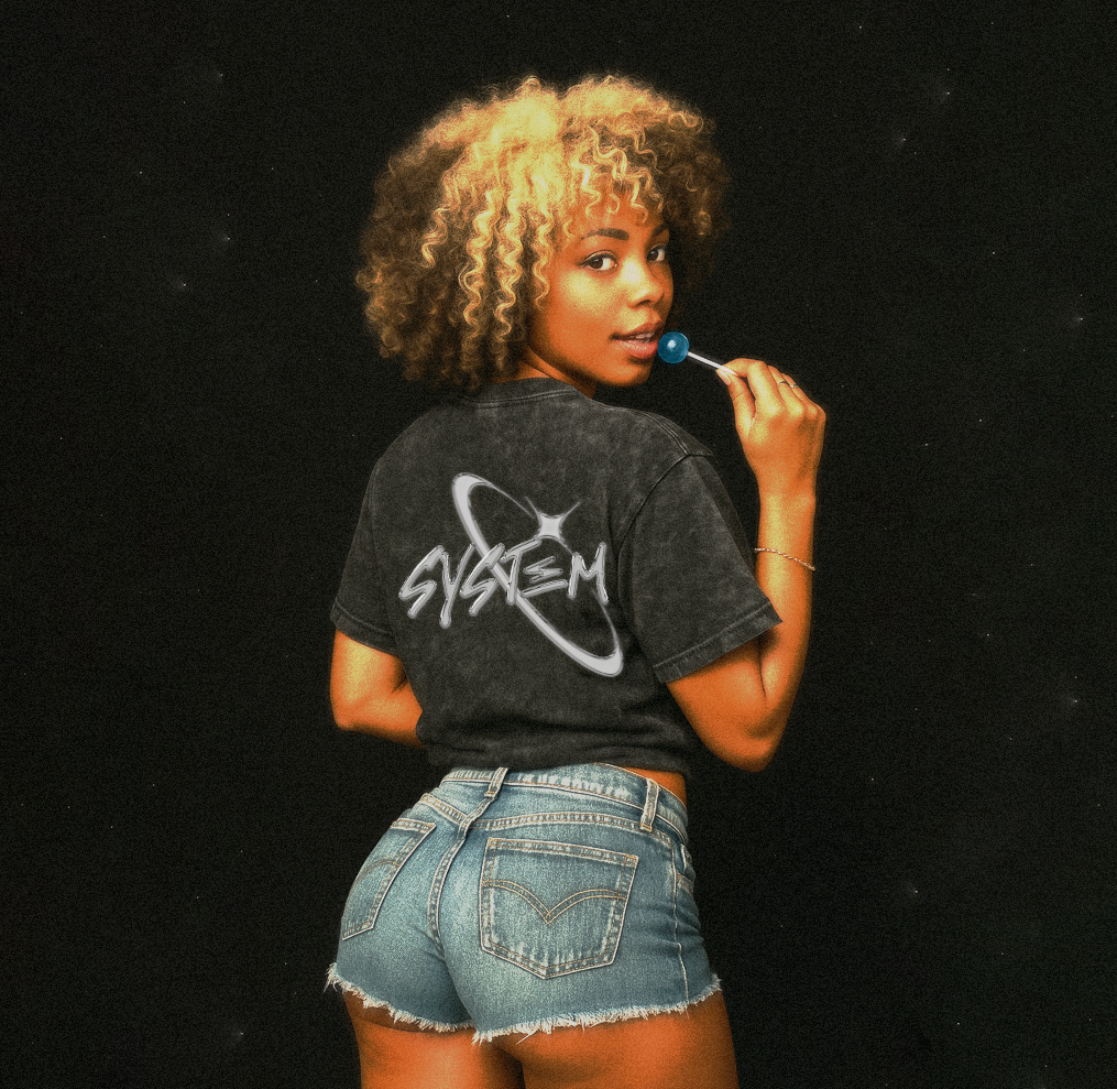 SYSTEM Cosmos Acid Wash Tee