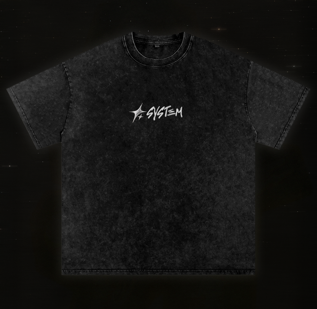 SYSTEM Cosmos Acid Wash Tee
