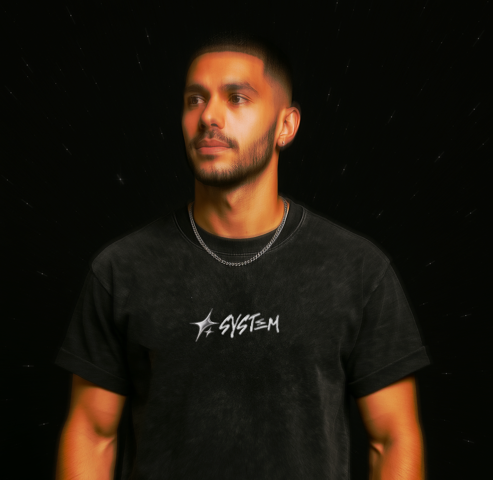 SYSTEM Cosmos Acid Wash Tee